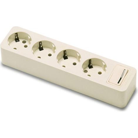 BASE 4 TOMAS C/INTERRUPTOR 16A2 50V - FAMATEL
