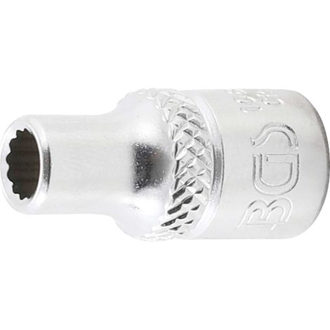 BGS Steckschlüssel-Einsatz Zwölfkant Antrieb Innenvierkant 6,3 mm (1/4") SW 3/16" - 10871