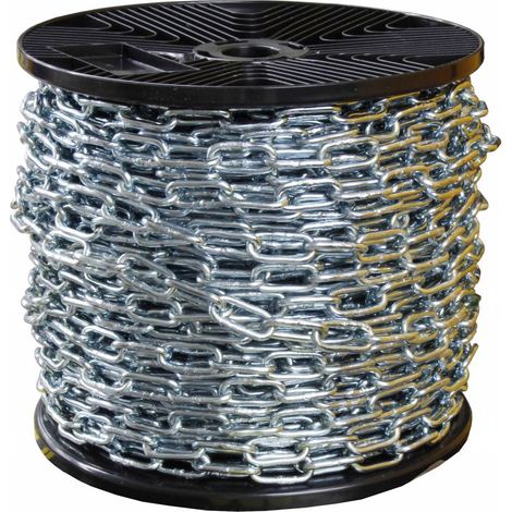 bobina rotolo 150 mtl catena genovese acciaio zincato n 11 1,6 mm fune
