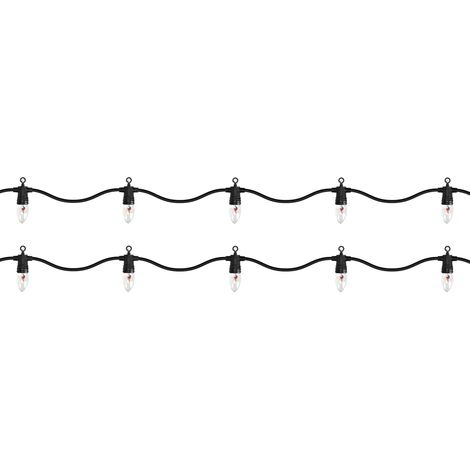 AGENZIE SELF IMPORT Ghirlanda de Luci LED Lifetime 5,1 m 1,5 m Nero Effetto fiamma (1/5)