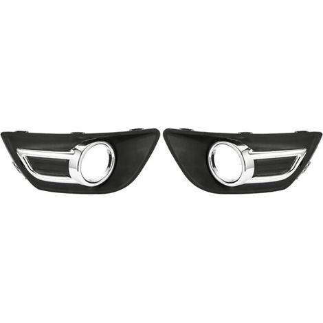 Coppia di coperture cromate per fendinebbia per paraurti Citroën C4 2008-2011 (1/4)