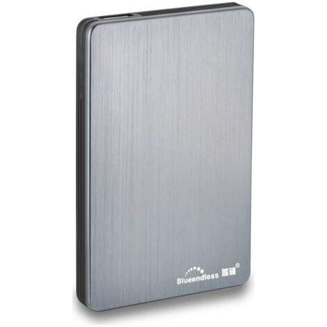 Disque Dur Externe Portable avec USB3.0 pour Ordinateur de Bureau et Portable 6,3 cm 320GB Gris