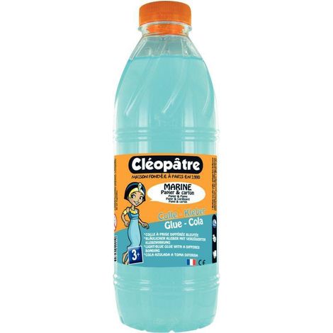 Colle vinylique - CLEOPATRE - 1 kg - transparente Bleutée - séchage lent - précision de travail