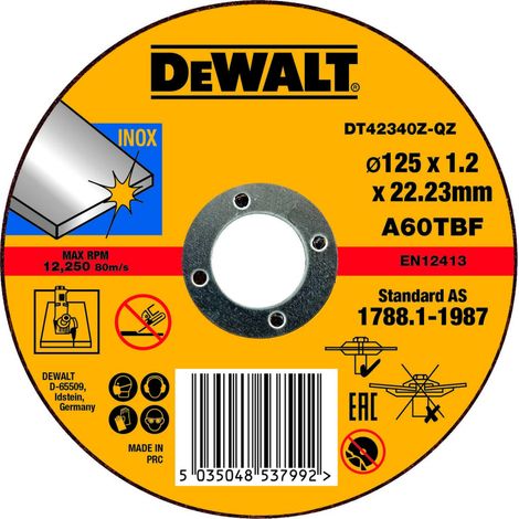 DeWALT DT42340Z-QZ Zubehör für Winkelschleifer Schneiden of der Scheibe (1/2)