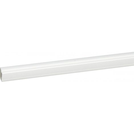 Tapón de cables de 2,10 m, blanco, para fijar, 16 x 12,5