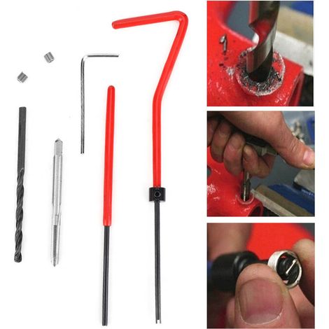 Kit de réparation de filetage 30 pièces, clé dynamométrique en acier inoxydable, insert fileté M3 x 0,5 (1/5)