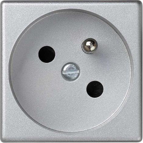 Enchufe individual Simon Connect K45 con/sin 16A IP20 aluminio anodizado K02/8
