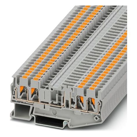 Bloc de jonction sectionnable Phoenix Contact PT 2.5-QUATTRO-TG, 0.14 4mm², Enfichable, Gris ( Prix pour Paquet de 10 )