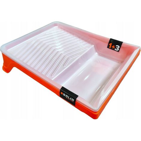 VASSOIO PER VERNICE PIENA PER RULLO 25 CM + 3 CARTUCCE DI RICAMBIO