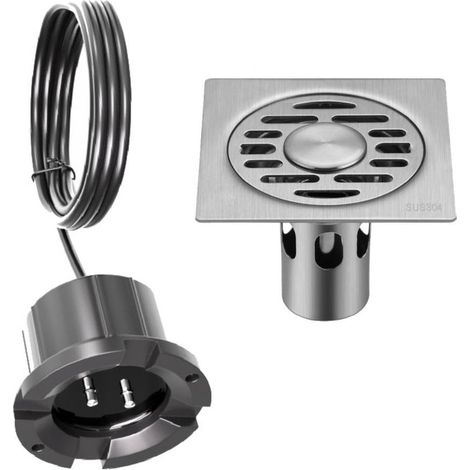 Détecteur de capteur d'alarme de Fuite d'eau, détecteur de capteur d'alarme d'alarme d'inondation Filaire isolé de Salle des Machines 12V+ siphon de sol de 10104,5 cm (1/2)