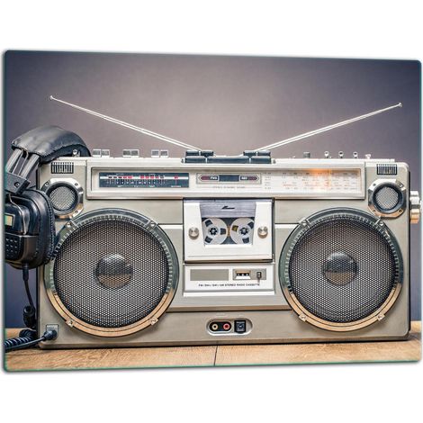 Schneidebrett aus Glas 52x40 Radio (1/5)