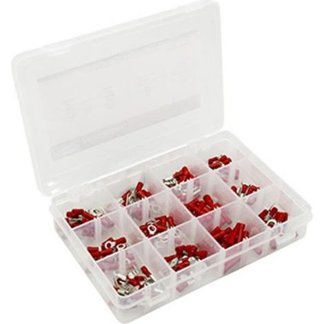 Coffret assortiment 165 cosses électrique isolant rouge
