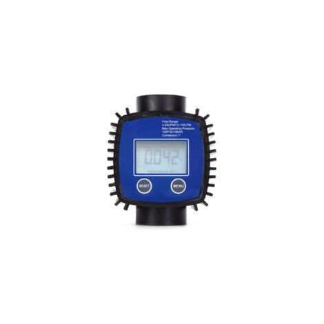 Débitmètre d'eau et diesel numérique haute précision Plage de débit 5-120L/min Filetage interne 1 pouce Pression max 20 bar