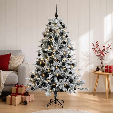 vidaXL Árbol de Navidad artificial con bolas 120 cm 150 LED (1/5)