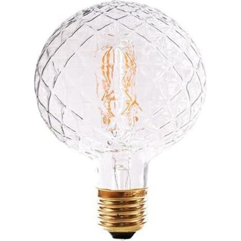 Perceuse à ananas à ampoule de forme rétro, 220V 4W 2700K, ananas transparent G95 à l'intérieur (1/5)