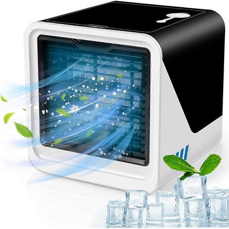 Climatiseur avec 3 wind vitesses evaporative mini refroidisseur ventilateur 7 colour LED lights pour pièce bureau (1/5)