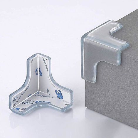Protecteur d'Angle - 20 Pièces - PVC Souple Transparent Non Toxique - Pour Coins de Table et Meubles - Kit Sécurité Enfant