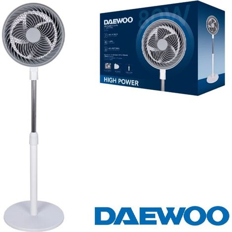 VENTILADOR DAEWOO HIGH SPEED 80W 10 25CM BASE REDONDA