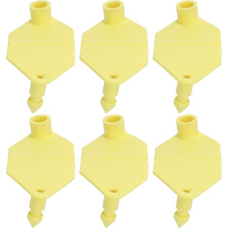 100 boucles d'oreilles pour bétail en TPU résistant à la décoloration, idéales pour l'identification des animaux dans les élevages bovins. (1/5)
