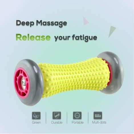 Masseur de pieds, acupression réflexologie des pieds masseur de pieds poignets masseur de pieds rouleau masseur d'avant-bras exercice de rouleau pour régénérer la fasciite plantaire et la tension (1/4)