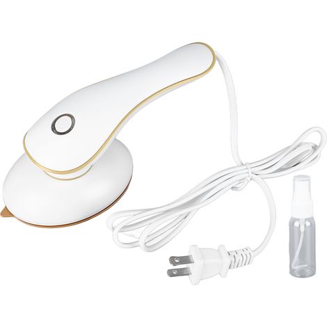Fer à repasser de voyage pliable, chauffe rapide, blanc avec vaporisateur, antiadhésif, prise US 110V pour déplacements professionnels (1/5)