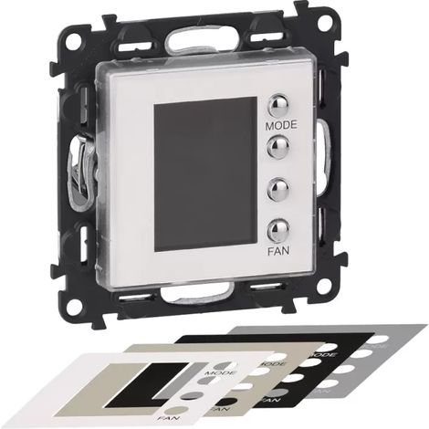 Legrand Unterputz-Thermostat für MyHome mit beleuchtetem Display, 2-modulig. 752131 (1/2)