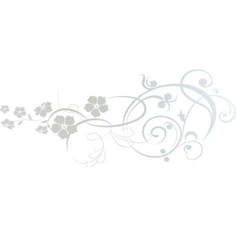 Stickers Dépoli - Composition florale - 27x65 cm (1/3)