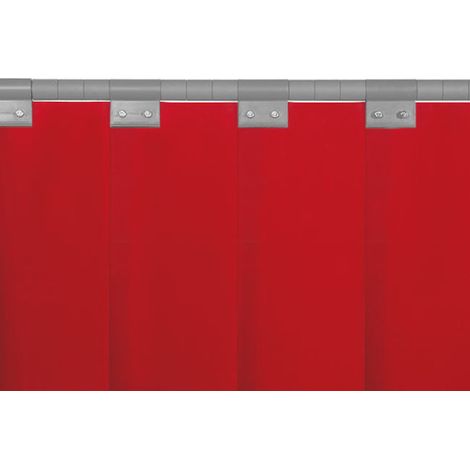 Láminas protectoras para soldadura y amoladura en rojo KEMPER                 300 x 2 mm - Material por metro - 0.8 kg/m