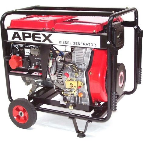 E-Start Diesel Stromerzeuger Generator 5500 400V Notstromaggregat 06281Generator (1/5)