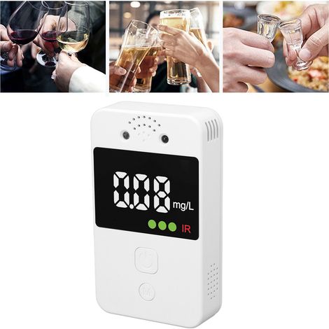 Détecteur d'alcool intelligent 5 V CC - Test d'haleine - Connectivité Bluetooth à une application - Surveillance en temps réel - Enregistrement vocal du test (1/5)