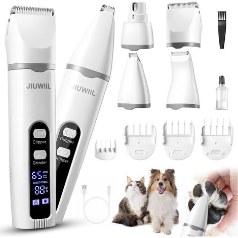 Tondeuse pour chien, 4 en 1 kit de toilettage avec écran LCD (1/5)