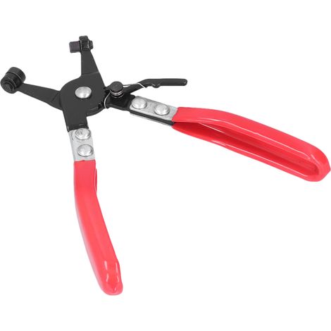 Pince à colliers de serrage en acier inoxydable, poignée en caoutchouc, modèle universel, adaptée à la réparation automobile. (1/5)