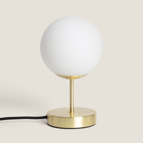 Lampada da Tavolo Metallo e Vetro Moonlight Oro (1/5)
