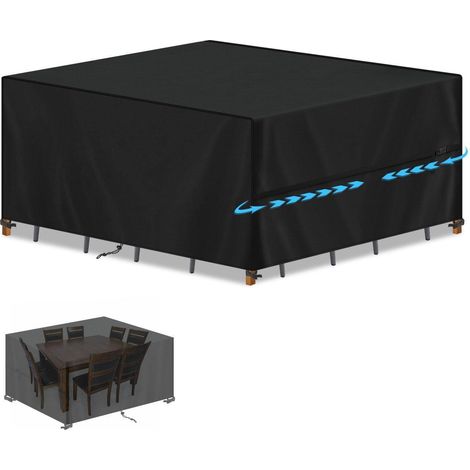 Gartenmöbel Abdeckung 200x140x90cm Wasserdicht UV-Beständig 420D Oxford (1/5)
