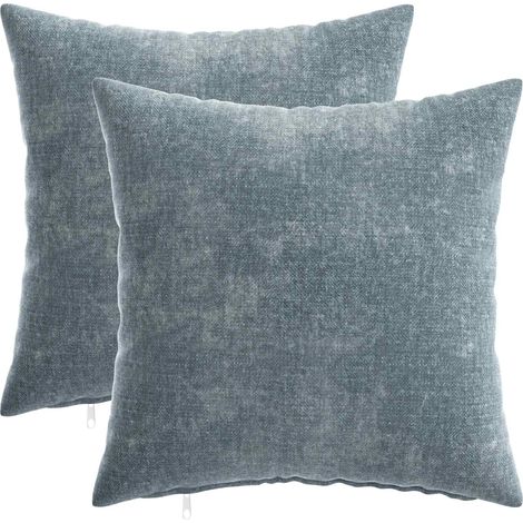 Funda de almohada 2 uds. HEERLEN Azul Claro 35 x 35 cm vidaXL (1/5)