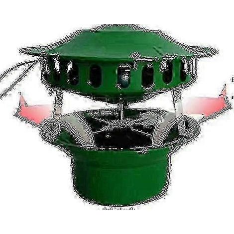 Ventilateur extracteur de cheminée 80W 220V/110-120V, diamètre adaptable de 13,5 à 20 cm, pour la ventilation des poêles à bois, abris de jardin et barbecues. (1/5)