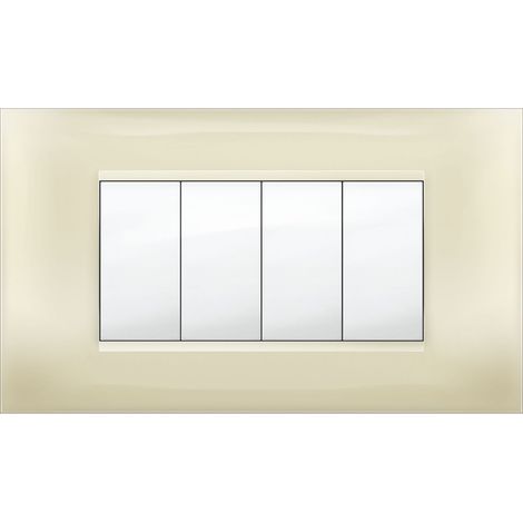 PLACCA MIVIDA PLANA AVORIO 4P- 1,0 pz