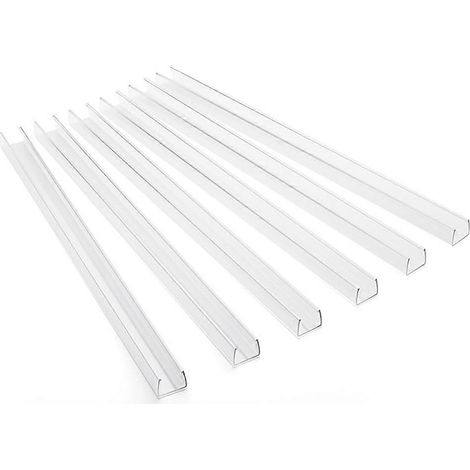 Protections de chants pour armoires (paquet de 6), 45 cm (17,7 po), protections de chants transparentes en PVC pour armoires de 19 mm (3/4 po) d'épaisseur. (1/5)