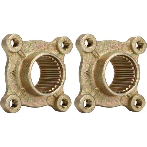 Paire de moyeu de roue de plage moyeu d'essieu arrière 4 trous 28T moyeu à flasque pour Atv Beach Car Four Wheel Kart (1/5)