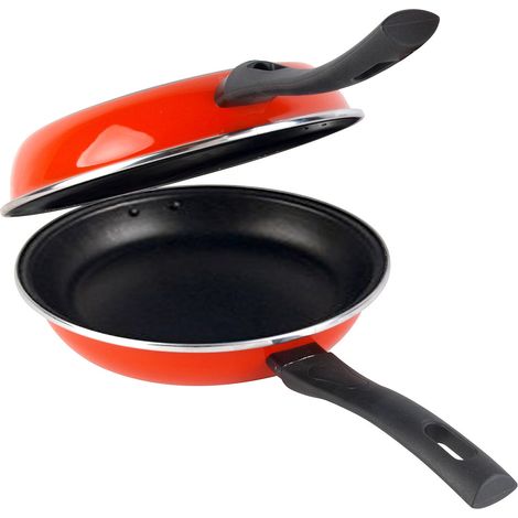 Magefesa Praga Sartén Doble Tortilla Patatas 24 cm, Inducción, Antiadherente, sin PFOA, Lavavajillas  Rojo (1/7)