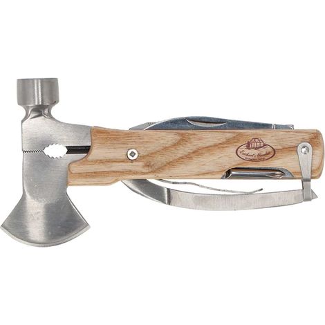 Esschert Design Multitool - Hammerteil - Eschenholz & Edelstahl (1/3)