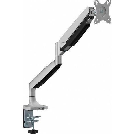 Soporte de escritorio ajustable con gas negro para monitores