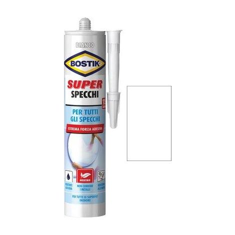 SILICONE NEUTRO SUPER SPECCHI BOSTIK - BIANCO ML 425- 6 pezzi