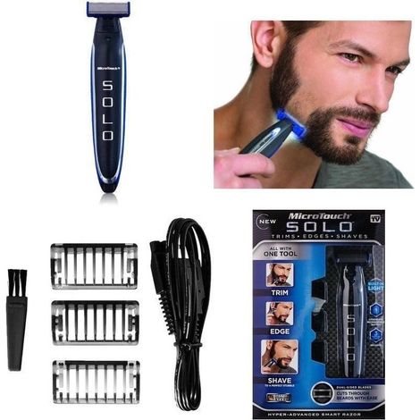Trade Shop - ELEKTRISCHER RECARISCHER RASORIEN FÜR BARBA UOMO POWER MICRO TOUCH ONPORTATILE - (1/5)