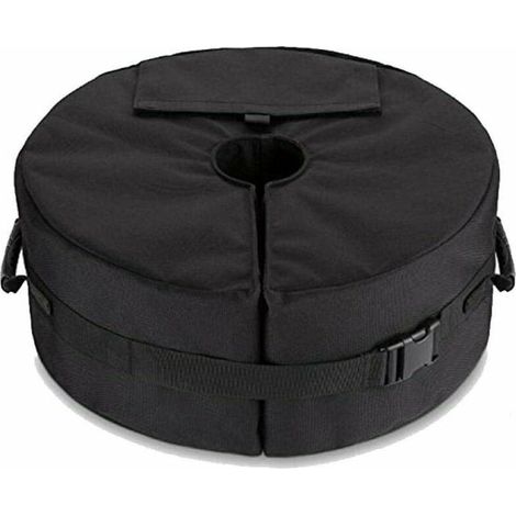 Base de parapluie, poids en porte-à-faux ou support de parapluie de patio extérieur remplace les sacs de sable laids-noir (1/4)