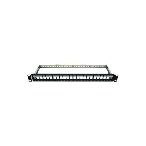 panneau initio - 24p - vide - 1u - noir - a équiper - gigamédia pan24vk