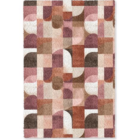 ALFOMBRA Geometría - Moderno - Retro 80x120 cm (1/5)
