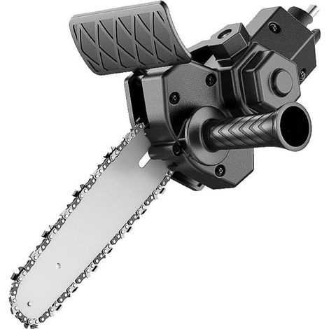 Adaptateur Perceuse électrique de 6 pouces Accessoire pour perceuse de scie Convertisseur de tronçonneuse Ensemble d'outils de modification pratique Acier allié 3 méthodes de contrôle de poign (1/5)