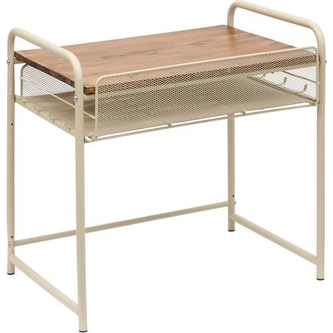 Estantería para microondas con 1 cajón telma, 37 x 55 cm, color beige - 5five