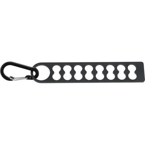 Rangement Pour Piquets De Tente - Alliage D Aluminium - Avec Boucle Et Enrouleur De Corde - Pour Camping Et Randonnée - Lot De 1 (1/5)